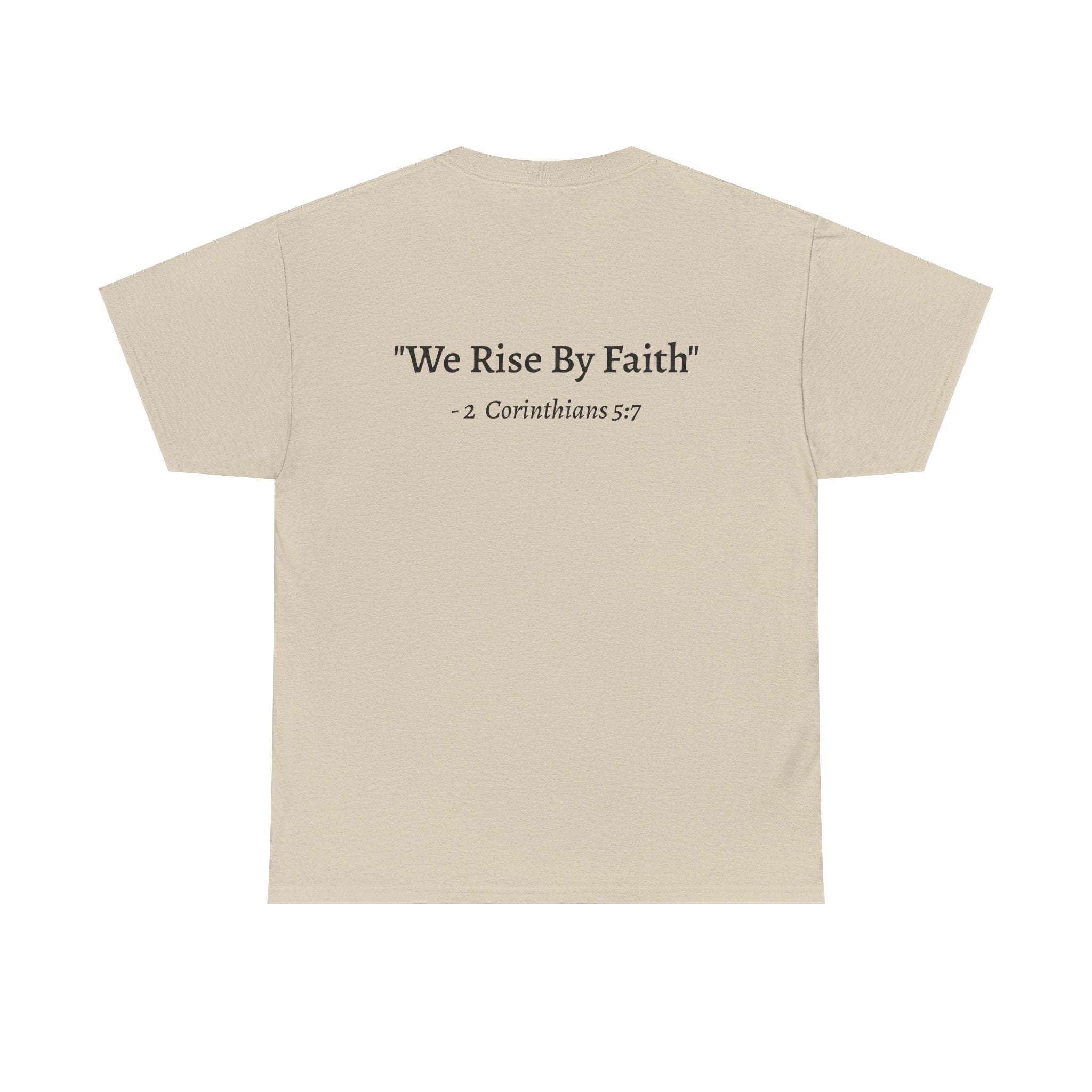 BFMI Women T‑Shirt — "We Rise By Faith" Christian Ministry Tee V2 more red