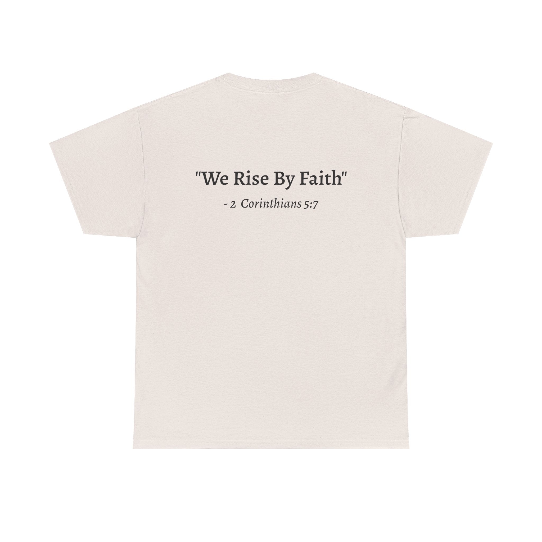 BFMI Women T‑Shirt — "We Rise By Faith" Christian Ministry Tee V2 more red
