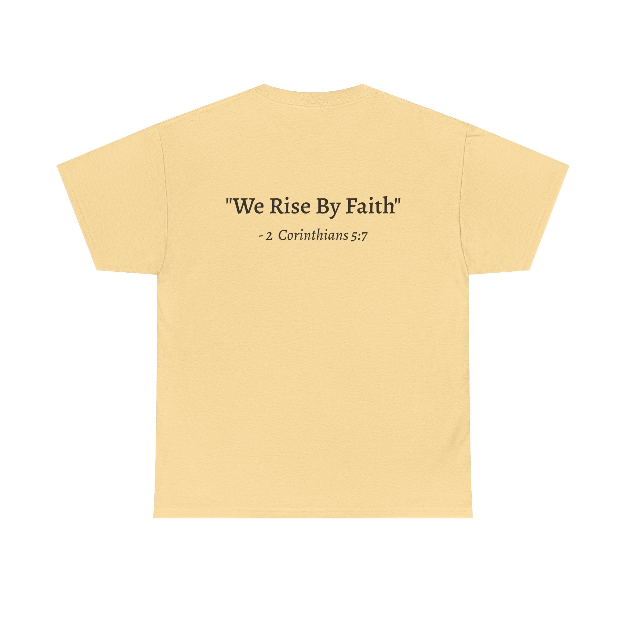 BFMI Women T‑Shirt — "We Rise By Faith" Christian Ministry Tee V2 more red