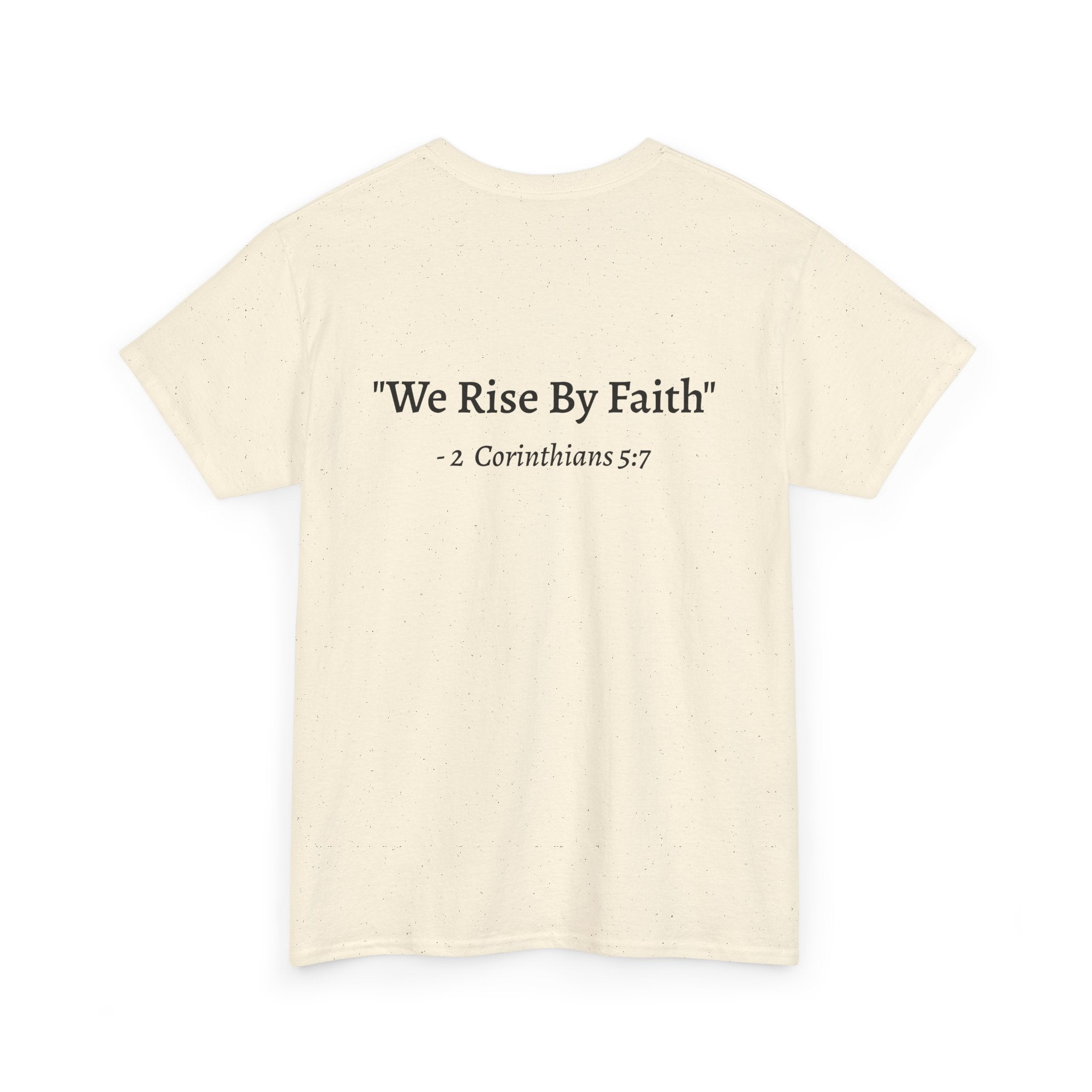 BFMI Women T‑Shirt — "We Rise By Faith" Christian Ministry Tee V2 more red