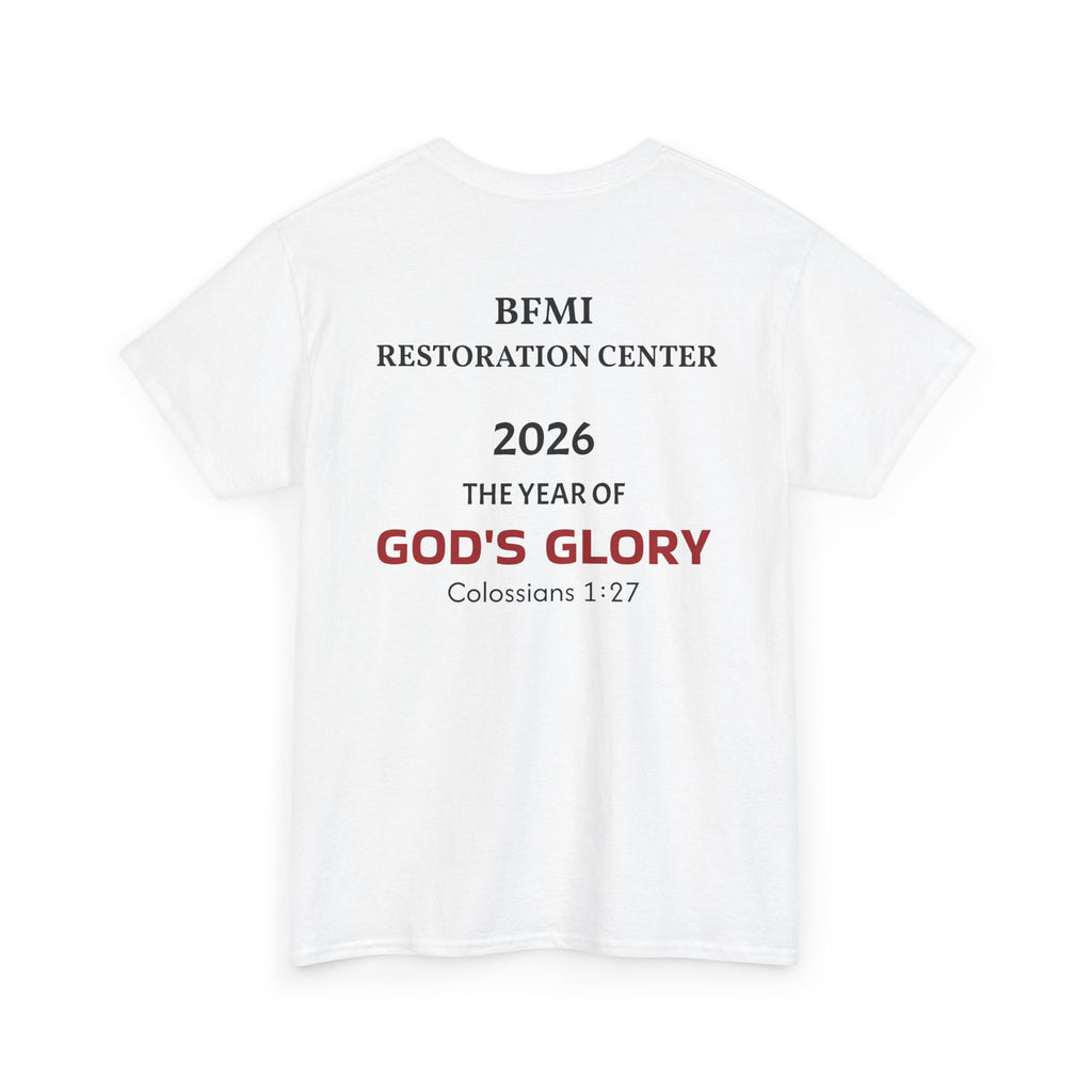 Breakthrough Fire Ministry T‑Shirt — "2026 The Year of GOD'S GLORY" Christian Tee v2