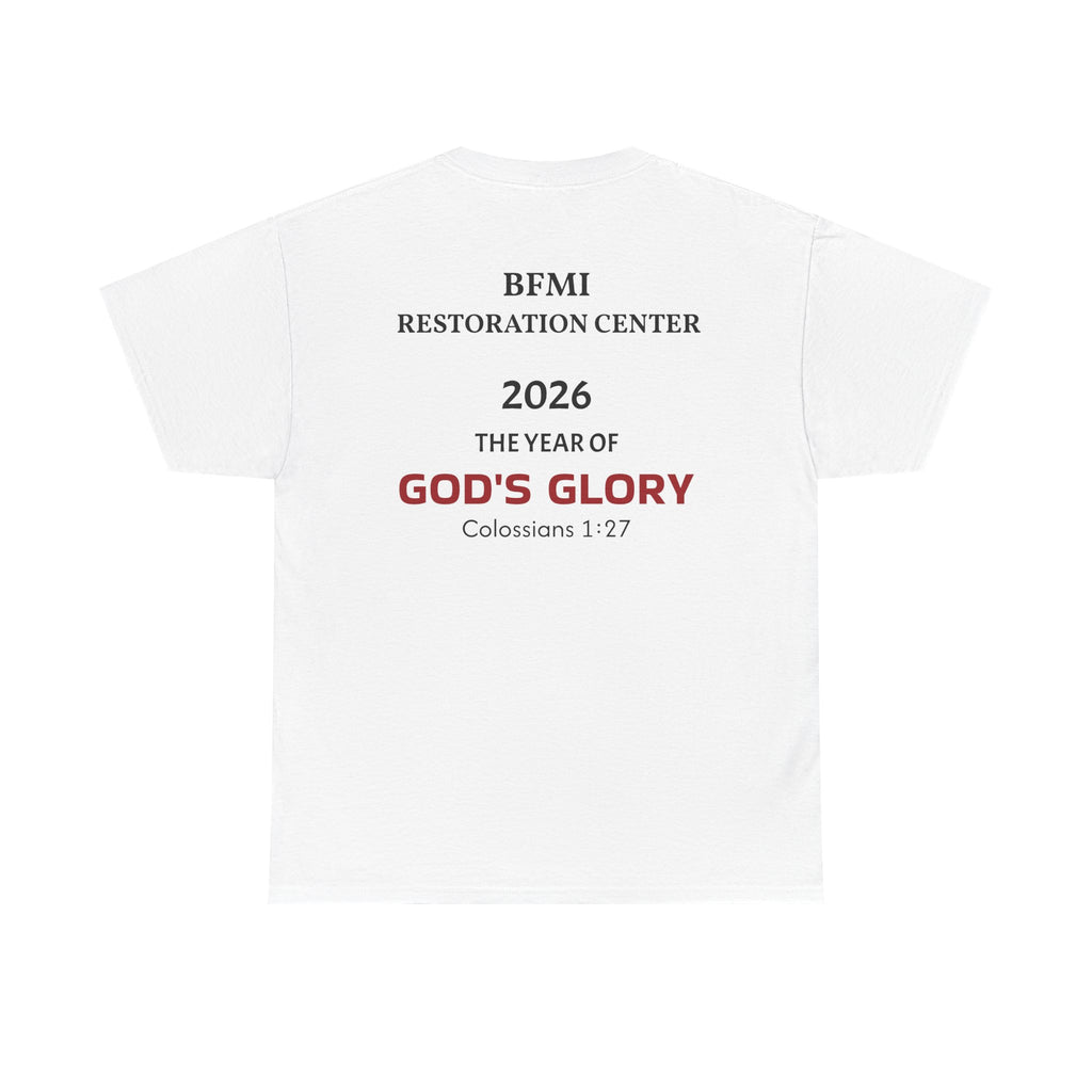 Breakthrough Fire Ministry T‑Shirt — "2026 The Year of GOD'S GLORY" Christian Tee v2