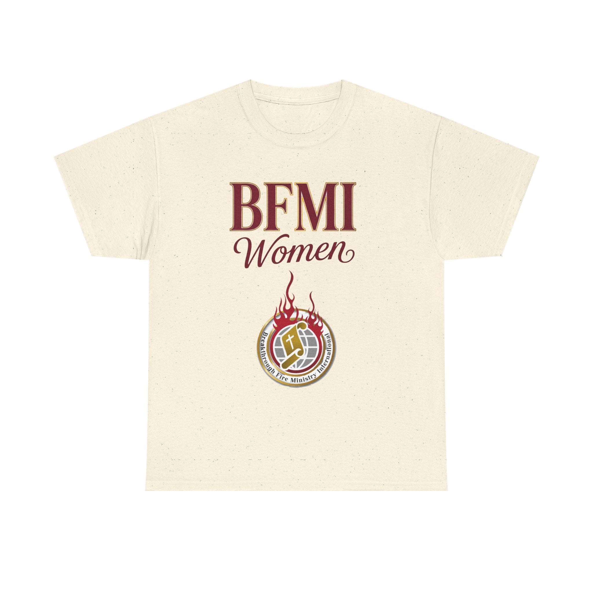 BFMI Women T‑Shirt — "We Rise By Faith" Christian Ministry Tee V2
