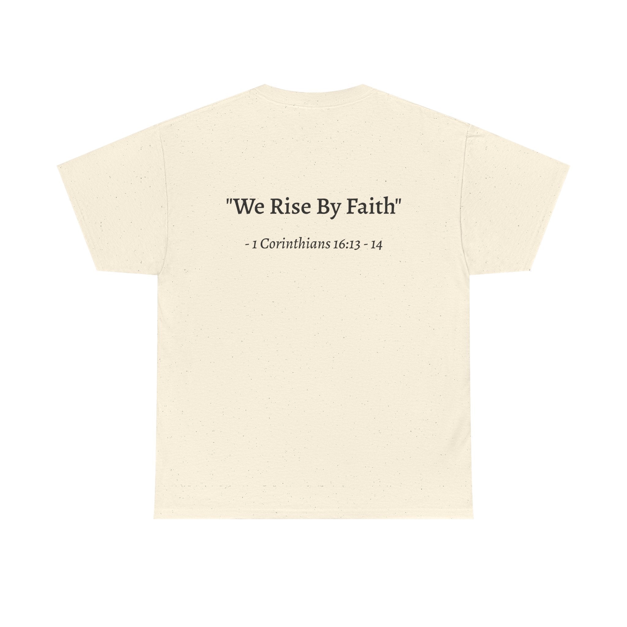 BFMI Women T‑Shirt — "We Rise By Faith" Christian Ministry Tee V2