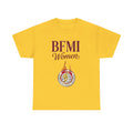 BFMI Women T‑Shirt — "We Rise By Faith" Christian Ministry Tee V2