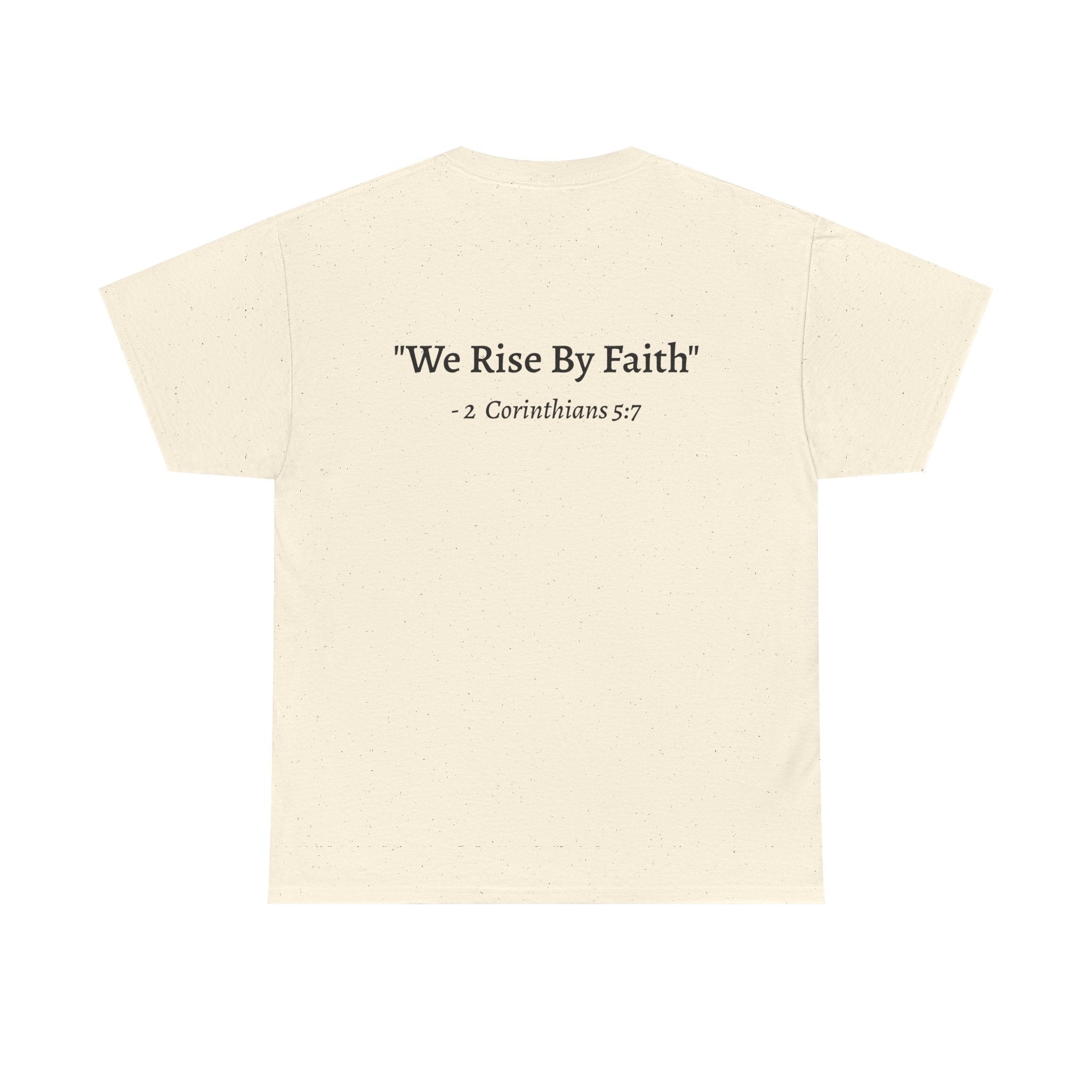 BFMI Women T‑Shirt — "We Rise By Faith" Christian Ministry Tee V2 more red