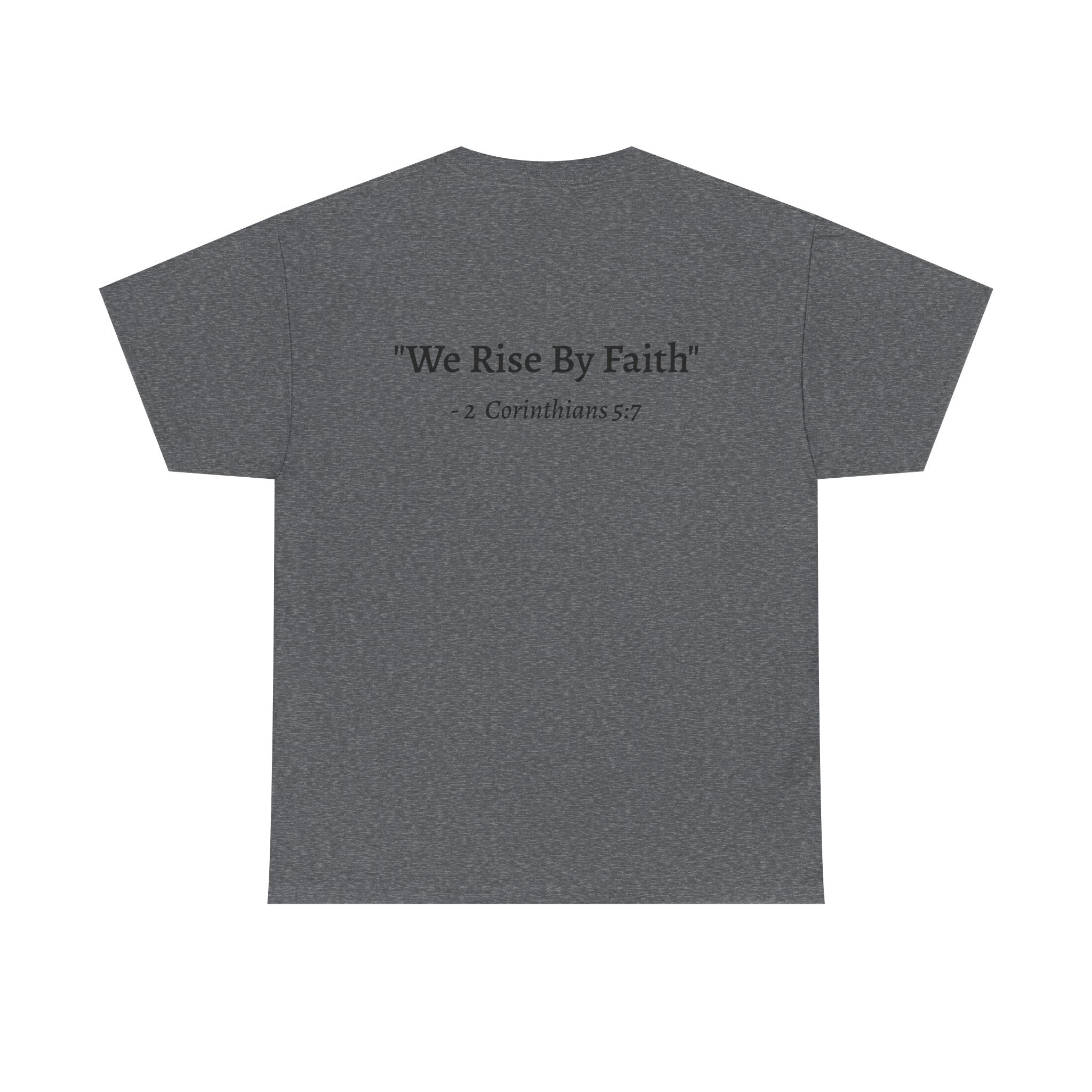 BFMI Women T‑Shirt — "We Rise By Faith" Christian Ministry Tee V2 more red